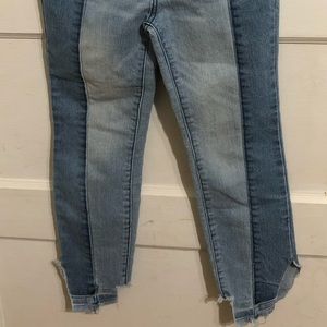 Art Class high rise skinny with jagged hem